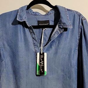 NWT Denim shirt dress, size Medium